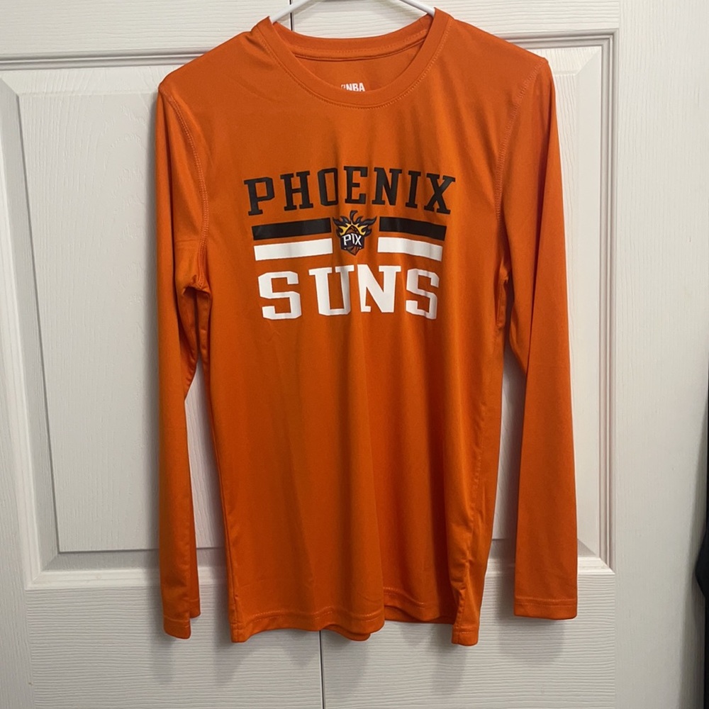 Like new! Boys large 14/16 NBA Phoenix Suns long sleeve shirt.